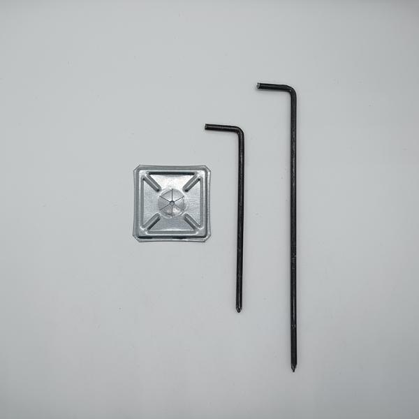 ISO9001 200mm L Shaped Wall Anchors Welding Self Locking Pressure Plate