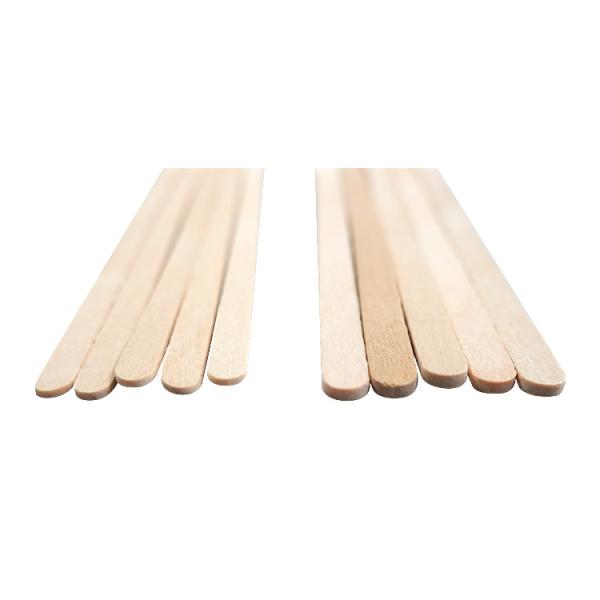 Durable Cafe Wooden Coffee Stir Sticks , Nontoxic Individually Wrapped Coffee Stirrer