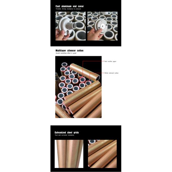 Стеклянный шумоглушитель XY-60 NPT/BSP 1/2 кондиционера бумажной нитки»