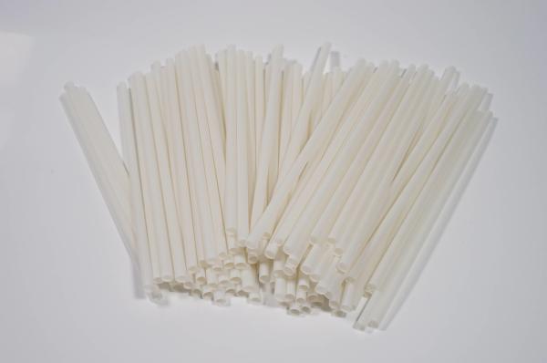 Restaurants Biodegradable PLA Straws , 5x210mm Compostable Bendy Straws