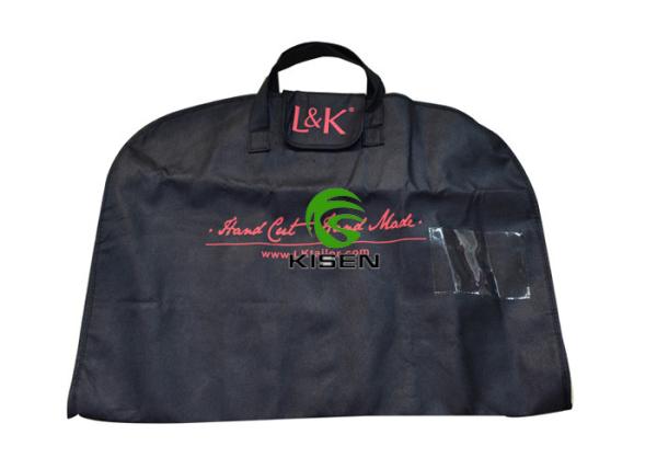 Personalised Cloth Zippered Garment Bags Breathable For Travel Silk Screen Printing