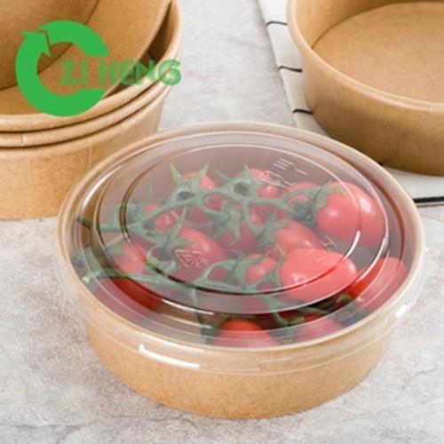 Da micro-ondas resistente das bacias de papel de Brown recipientes quentes seguros do Takeaway do alimento 32 onças