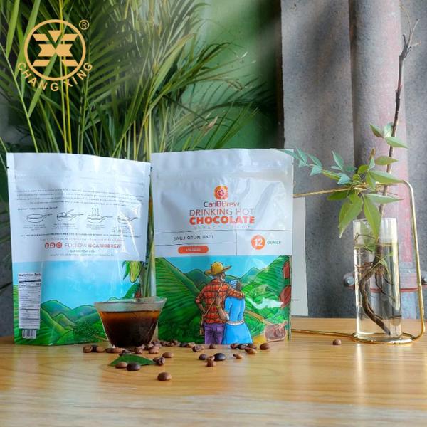 УЛЬТРАФИОЛЕТОВЫЙ покрывая штейн 500g закончил стойку вверх по мешку кофе с молнией клапана