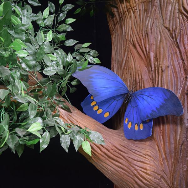 Realistic Robot Life Size Animatronic Butterfly Insect Model For Zoo Park / Museum