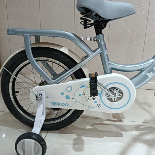 Высокоуглеродистая стальная рама 14 дюймовый детский велосипед с гладкими краями Синий цвет