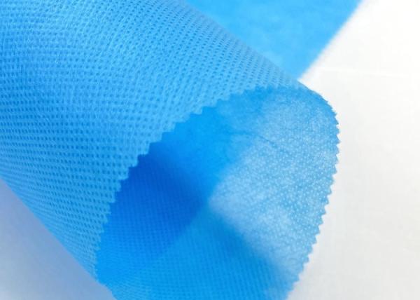 Hydrophilic SMS Nonwoven Fabric in Blue for Disposable Protective Clothing 12-200GSM