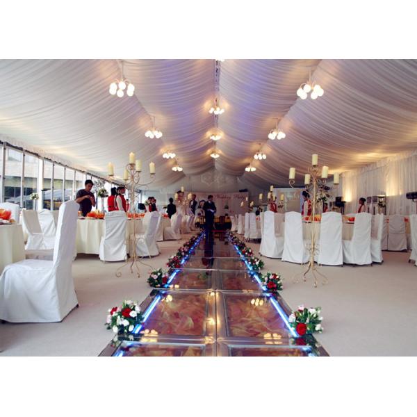 Clear Canvas Marquee Wedding Party Tent With Sidewalls White Color Rooftop