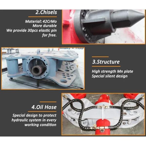 Excavator Attachment Concrete Pile Cutting Machine Hydraulic Pile Cropping Machine