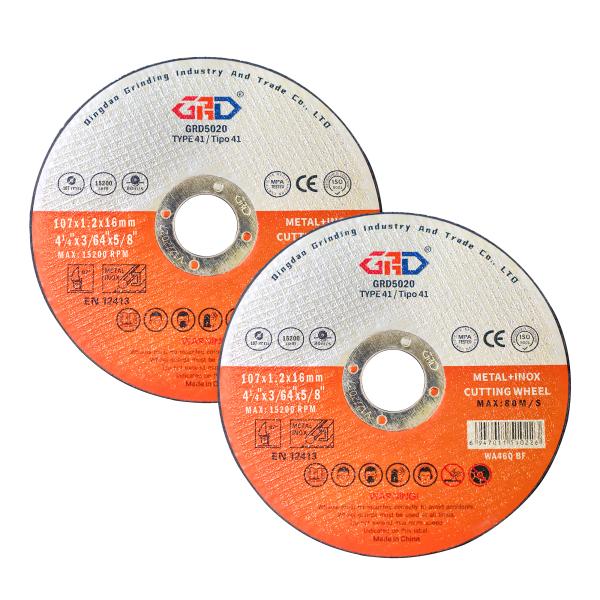 China Manufacture's Top Selling High Performance 107*1.2*16 mm Metal Cutting Disc for Metal Abrasive Tools