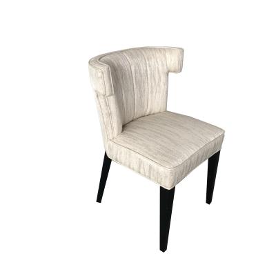 French Style new design classic white dining chair with linen fabric chair dining