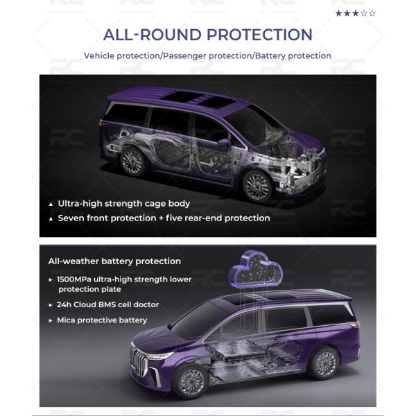 Extended Range 1231km Voyah Dreamer PHEV MPV Chinese EV Car 0-100km/H 5.9s