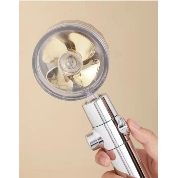 Modern Bathroom Essential Handheld High Pressure Water Saving Shower Head with Fan 2022