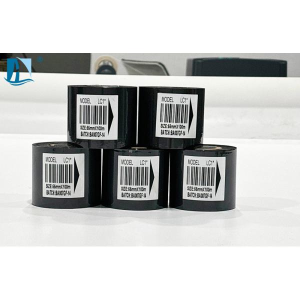 30mm*100m Black Ink Thermal Transfer Ribbon Stamp Foil Date Coding Roll Colorful Design