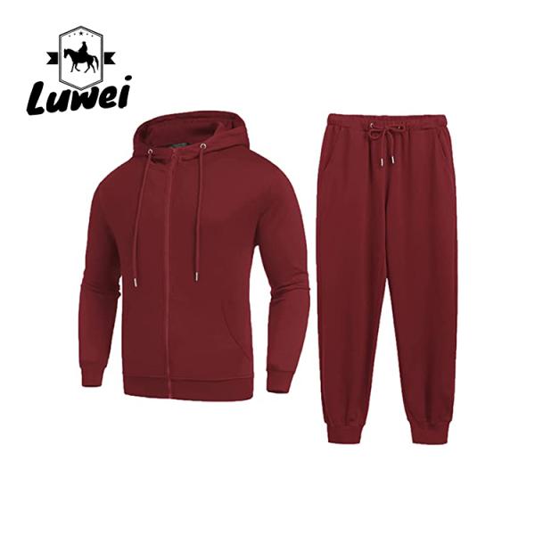Fashion Jogger Pullover Custom Made Oversized Plain Zip Bluza Moletons Mens Sweatsuits 2 Piece Hoodie Tracksuit Sets