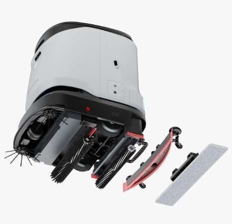J36 Schedule automated cleanings with this advanced commercial robot vacuum and scrubber for retail stores