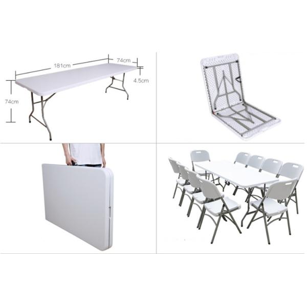 Banquet Outdoor Plastic Folding Table 4ft 5ft 6ft Rectangular