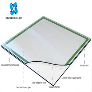 Window Vacuum Insulated Glass Flat / Curved Tempered LOW E Glass 25 Years