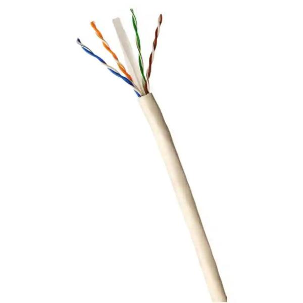 White CAT6A 500FT 23AWG 10Gbps Network Cable Ethernet Cable For Network
