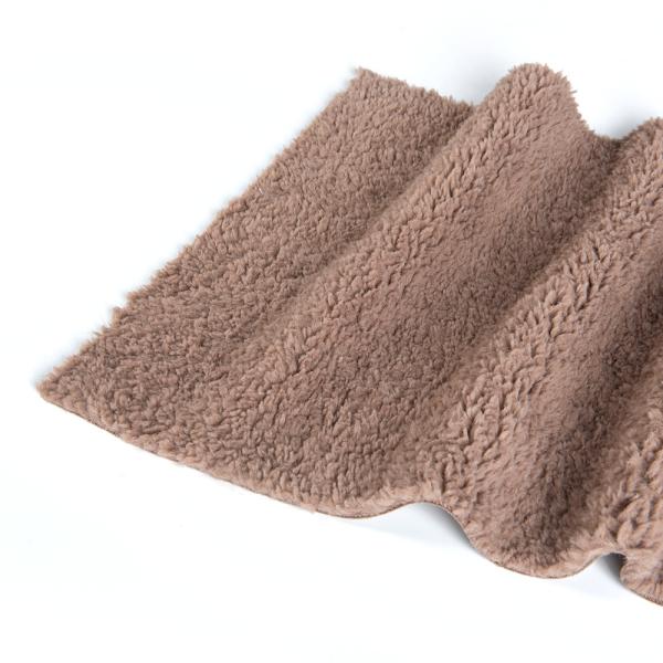 Customizable Yarn Count 100% Polyester Sherpa Fleece Teddy Bonded Suede Knitted Fabric