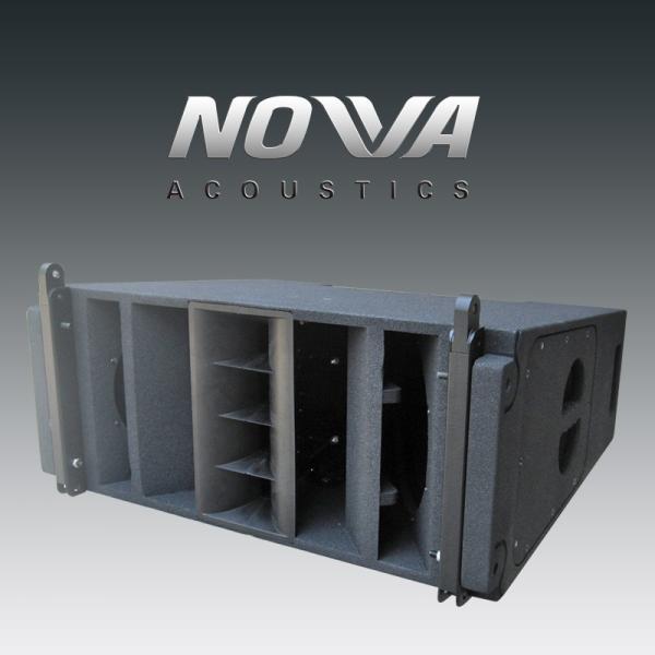 Three Way Dual 10 Inch Compact Line Array Speaker With Neodymium Drivers