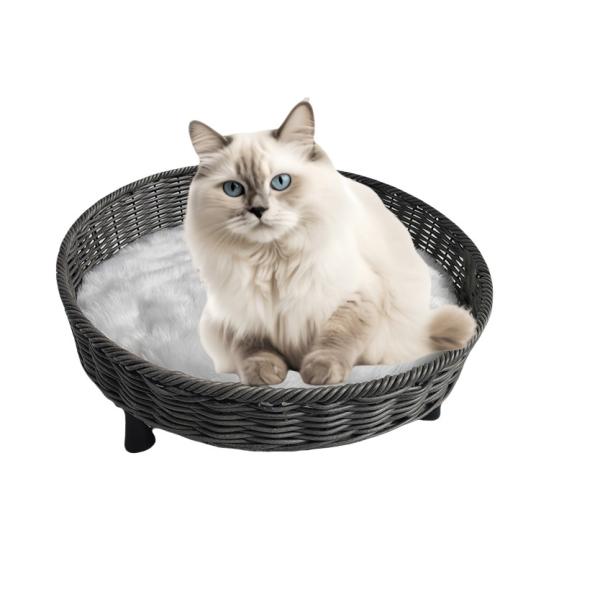 Morden Style Artificial Rattan Pet Furniture Fashion Indoor Pet Bed Dog Bed House Waterproof