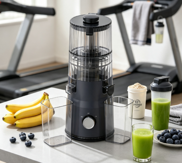 Fresh Smart HJ103 Compact Slow Masticating Juicer – The Minimalist’s Choice for Clean, Simple Nutrition with 135mm Wide Chute, 200W Cold Press & Self-Cleaning