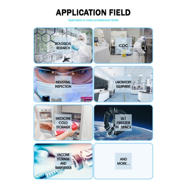 Солнечный морозильник -86°C Контроль температуры от 25°C до -86°C Холодильник HE портативный