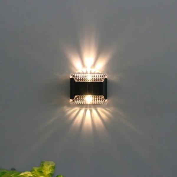 80 Luces Solares Wall Mounted Lamp Led Solar Lights for Outdoor Garden Decoration