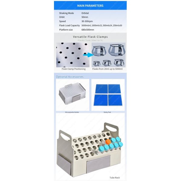 110V 220V Benchtop Tabletop Laboratory Rotary Orbital Shaker SFS-701