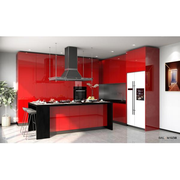 2024 Modern Solid Wood Fireproof Kitchen Cabinet with Highly ODM/OEM and Drawer Basket