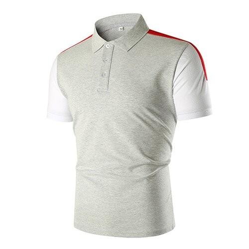 OEM Summer Foreign Trade Men'S Lapel Short Sleeved T-Shirt European Code