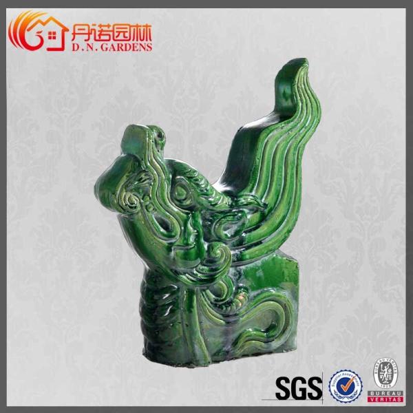 Handmade китайская крыша орнаментирует дизайн дома дракона украшения животный застекленный