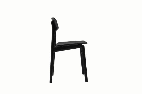 Black Grey Luxury Wooden Dining Chairs Nordic For Home Furniture