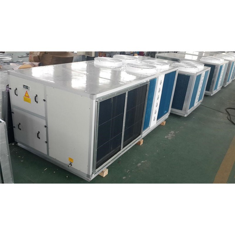 380V 7.5 Ton Rooftop Packaged Unit Galvanized Sheet Air Handler R22 Refrigerant