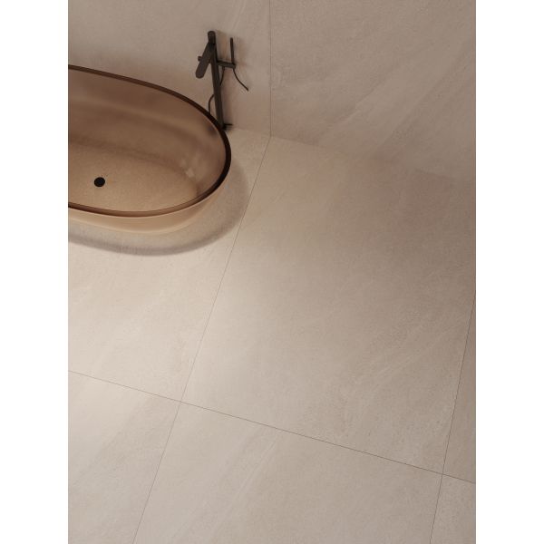 Matera Sandstone Beige Living Room Tiles Abrasion Proof Customizable Color