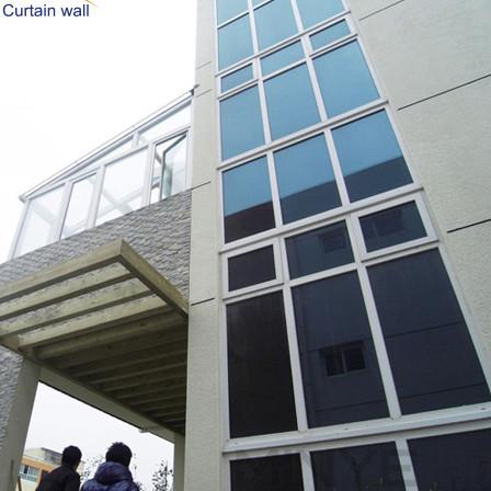 Silicone Adhesive  Aluminium Curtain Wall Deburred Edge  Aluminum Frame Curtain Wall