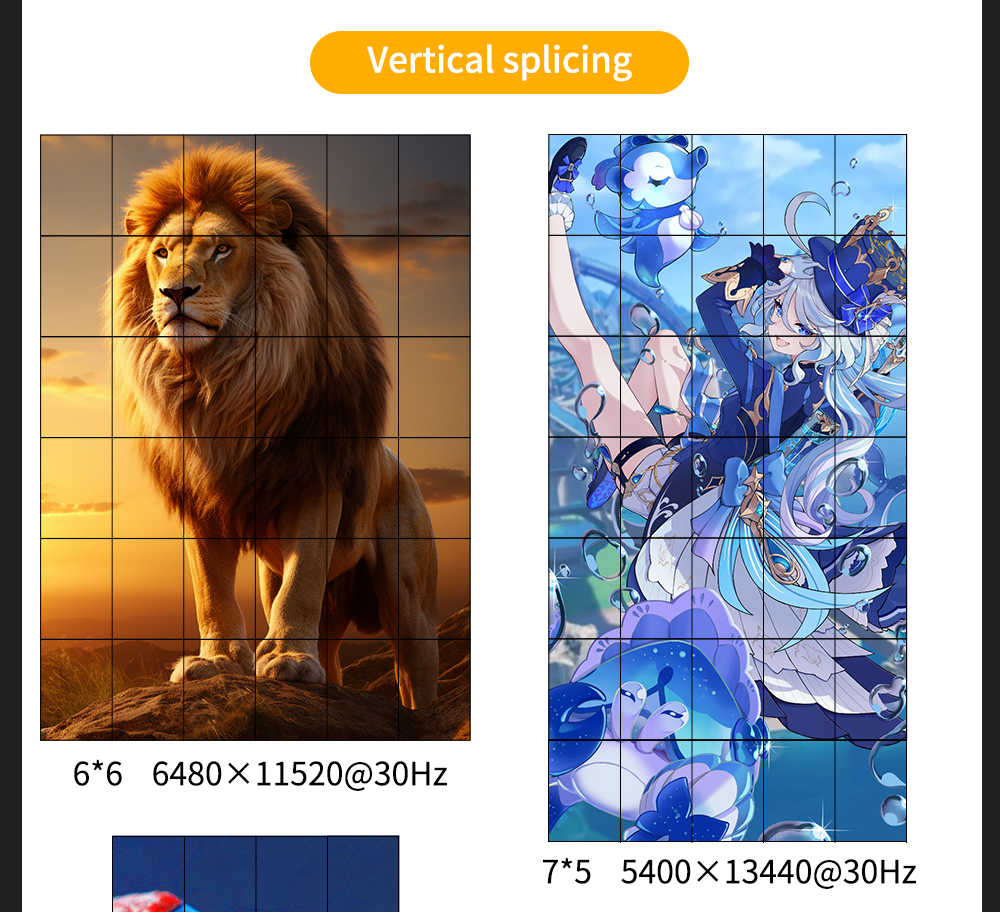 8K60 Video Wall Processor with Modular Card Design and 32 Output Channels for Seamless Multi-Screen Display