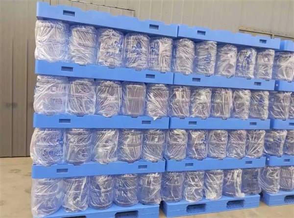 HDPE паллет 54x44 полипропилена паллета бутылки с водой 5 галлонов голубой»