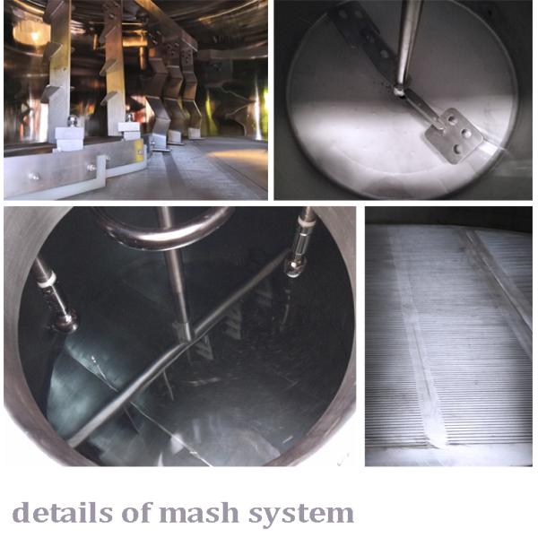 оборудования заваривать пива 380В СС емкость 500Л/1000Л цвета коммерчески серебряная