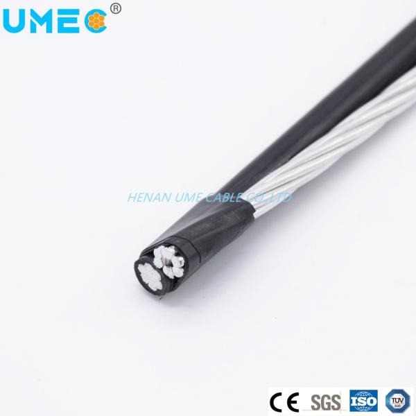 XLPE Insulation Duplex Service Drop Cable AAC Phase Conductor / AAAC Neutral Conductor Power Wire 0.6/1kv