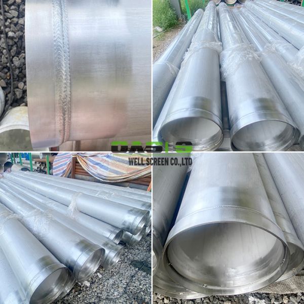 304L Stainless Steel Casing Pipe with Machined Beveled Ends and Custom Welding Coupling for Easy Installation and Consistent Weld