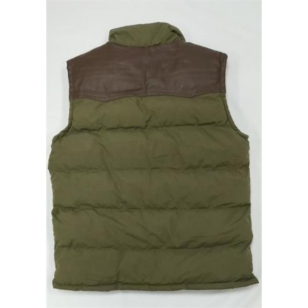 Mens Olive Green Puffer Vest Mens Big And Tall With Hood 5 Metal Zip