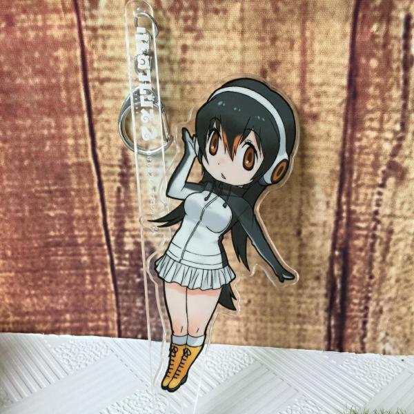 Charms Printed Anime Acrylic Keychain With Glitter Epoxy