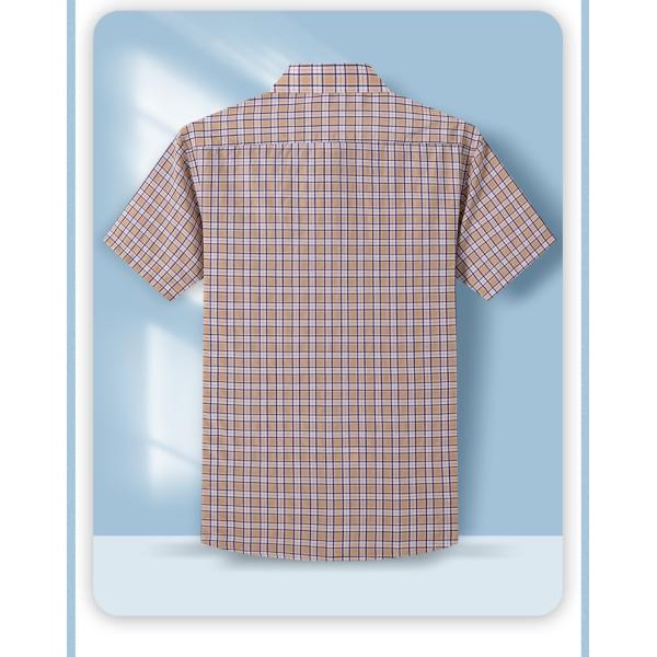 Men's POLO Print Dress Formal Shirts 100% Cotton Men's Casual Shirt Chemise Homme Woven
