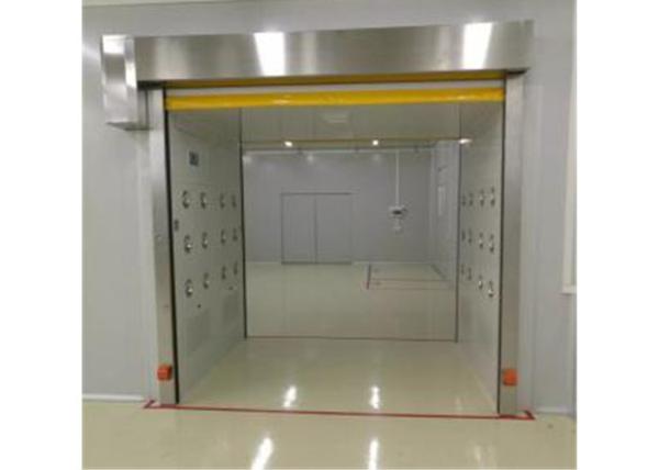 1.2mm Stainless Steel SUS304/ 201 Air Shower Tunnel With PVC Scroll Doors