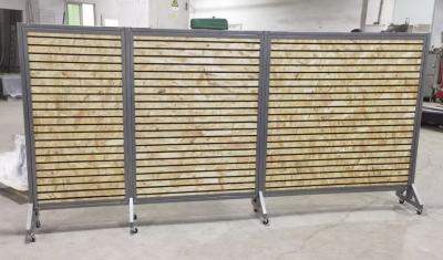 High Durability And Stability Wood Wall Display Rack Metal Frame