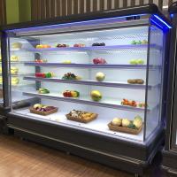 compressor largo de 6.5ft fora do refrigerador da exposição de Multideck com iluminação azul do diodo emissor de luz