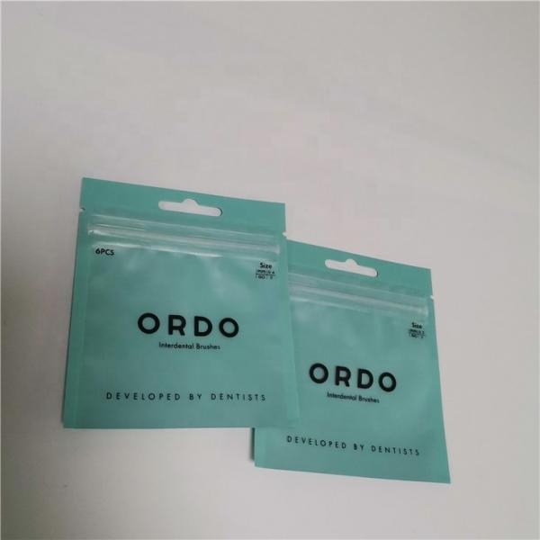 Custom Printed Small Plastic Packaging Zipper Bag for makeup brush