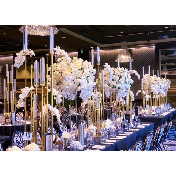 Настоящий восковый столб свеча центральные фигуры свадебные центральные фигуры со столом из канделябра