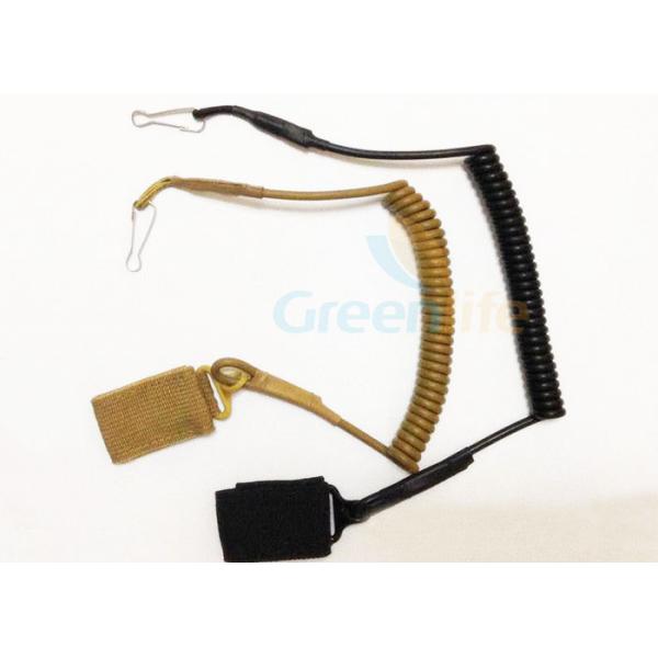 High Security Elastic Weapon Retention Lanyard , Custom Pistol Retention Lanyard